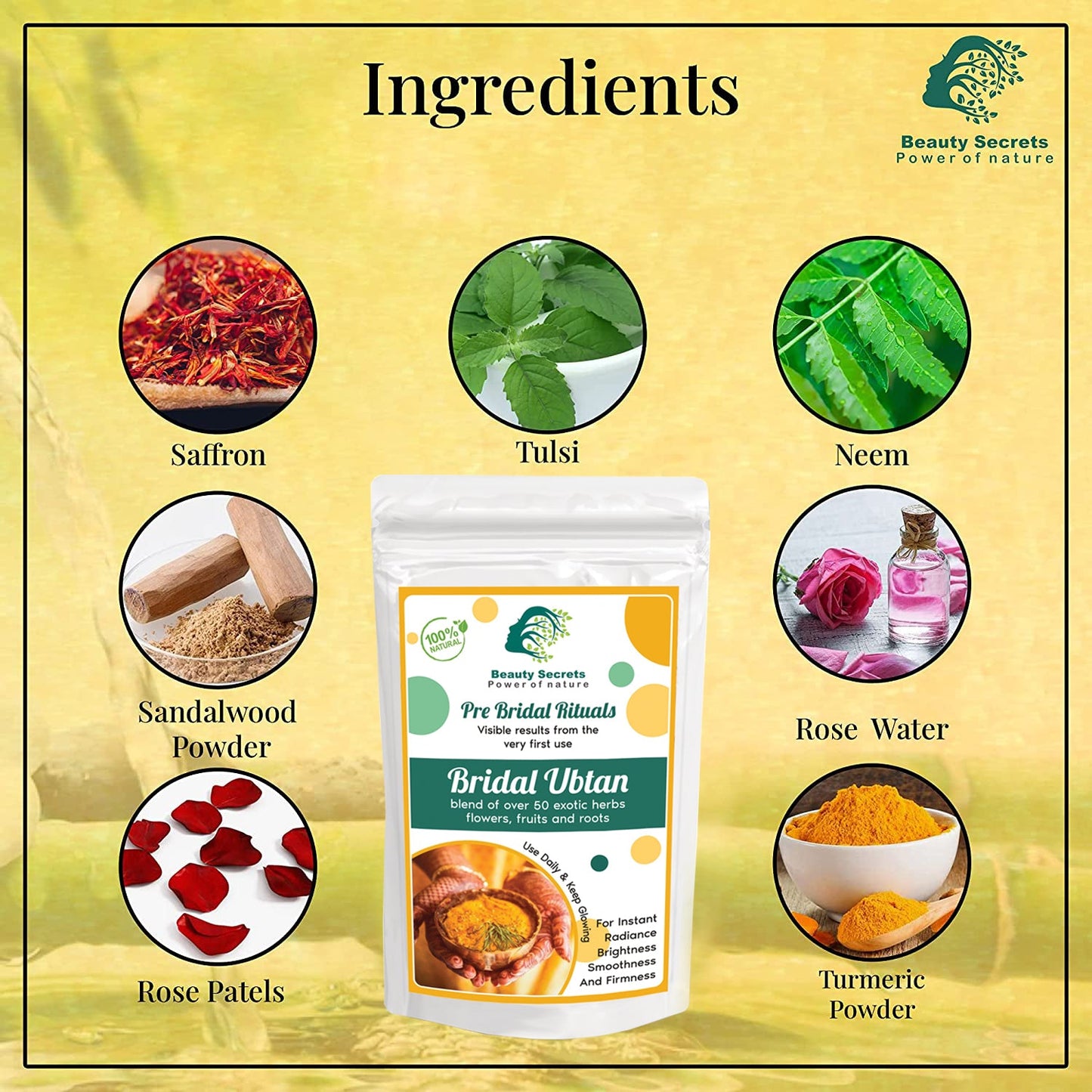 BRIDAL UBTAN POWDER SOLAH SHRINGAR RITUAL FOR BEAUTIFYING THE WOULD - BE - BRIDE'S BODY