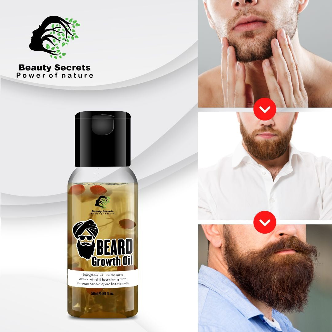 BEARD GROWTH OIL FOR FULLER AND HEALTHIER BEARD