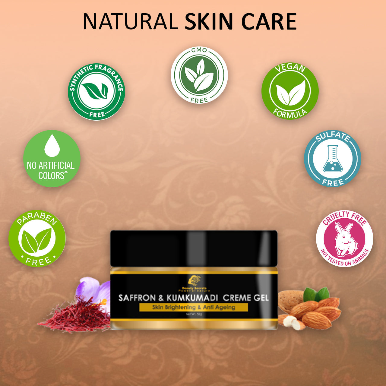 Saffron and Kumkumadi Crème-gel Repair & Restore Your Skin Naturally!