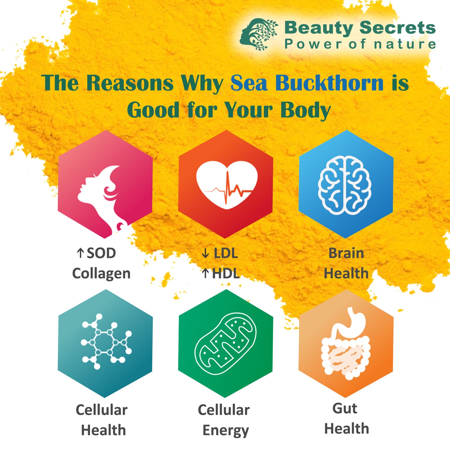 Beauty Secrets Sea Buckthorn Capsules (Pack of 60)