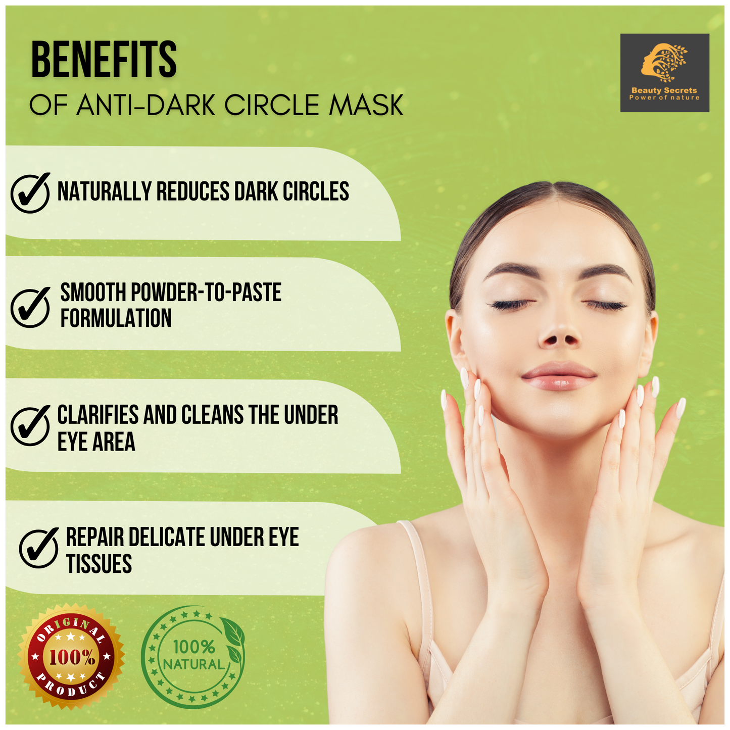 Natural Anti Dark Circle Eye Mask