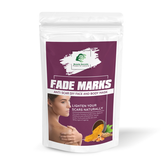 FADE MARKS : LIGHTEN YOUR SCARS NATURALLY  ANTI SCAR DIY FACE AND BODY MASK