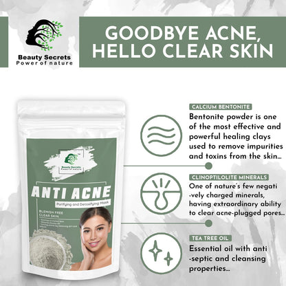 ANTI ACNE FACE MASK FOR PURIFYING AND DETOXIFYING