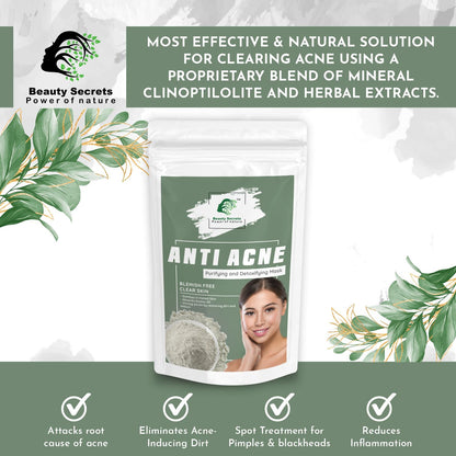 ANTI ACNE FACE MASK FOR PURIFYING AND DETOXIFYING